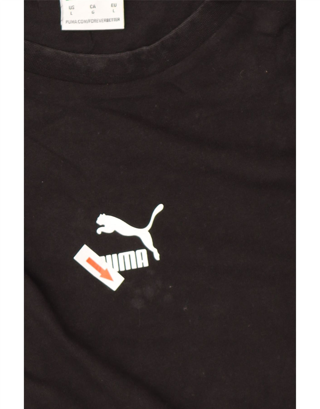 Puma muška majica s grafičkim motivima, veliki crni pamuk