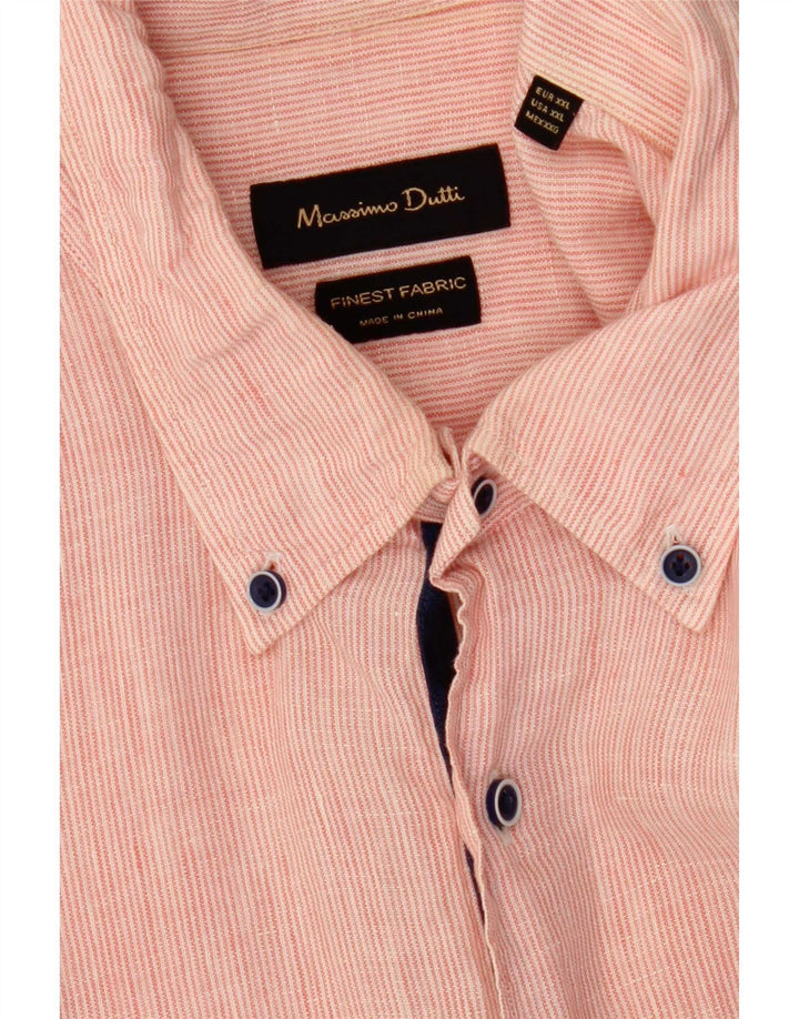 Massimo Dutti muška košulja 2XL ružičasta na pruge