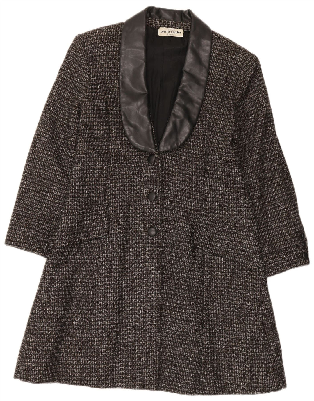 Pierre Cardin ženski kaput UK 10 Small Black Flected