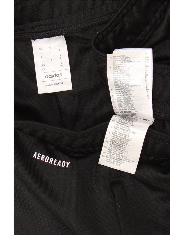 ADIDAS muške Aeroready hlače za trenirku, velike crne poliesterske hlače