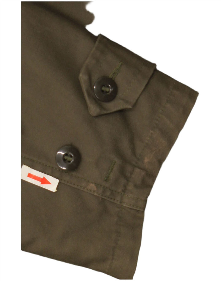 VINTAGE muška vojna parka jakna s kapuljačom UK 40 velika zelena