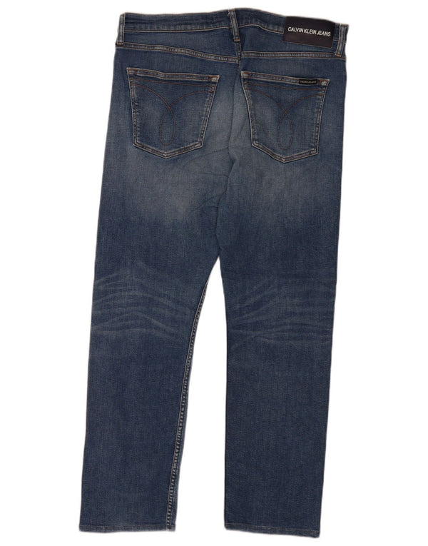 Calvin Klein Muške uske traperice W36 L32 Plave