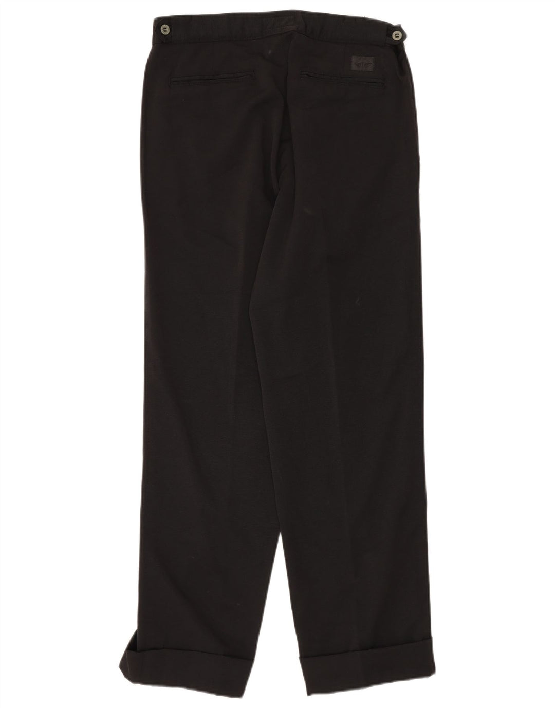 DOCKERS Muške ravne chino hlače kaki boje W33 L30 crni pamuk