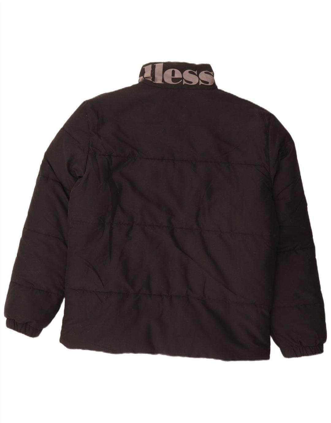Ellesse muška grafička podstavljena jakna UK 40 veliki crni poliester