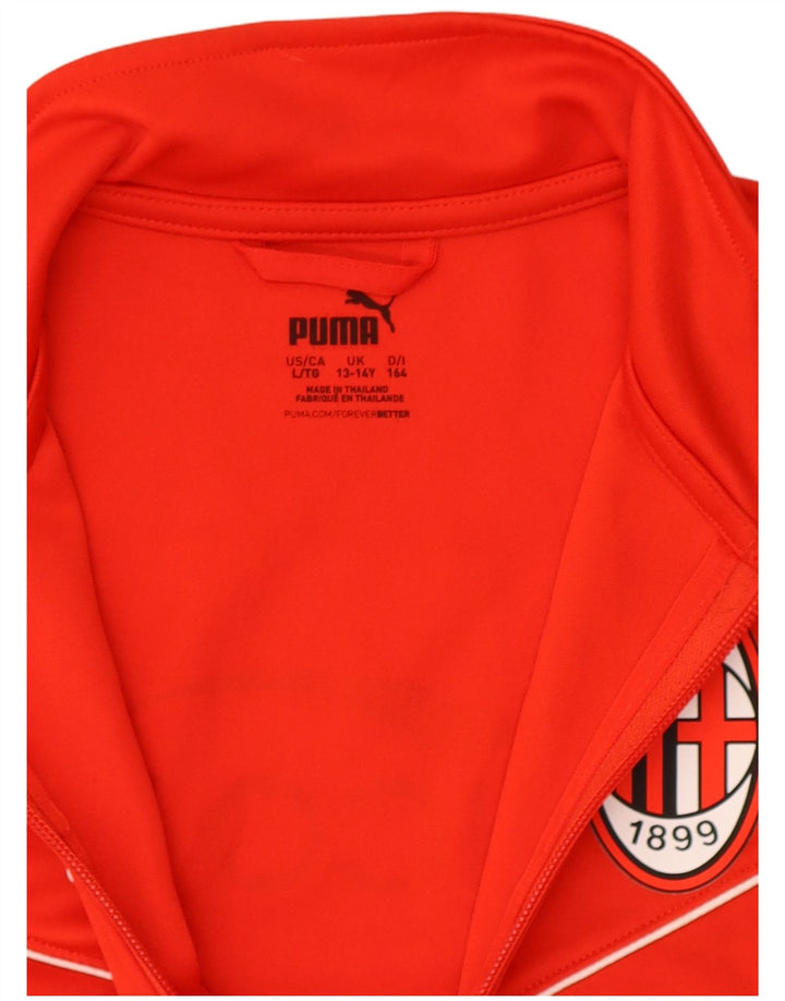 Puma Boys AC Milan Graphic Gornja jakna trenirke 13-14 godina crvena poliester