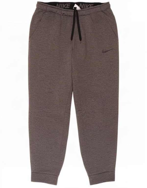 Nike Mens Therma-Fit Trenirka Hlače Joggers Large Grey Pamuk