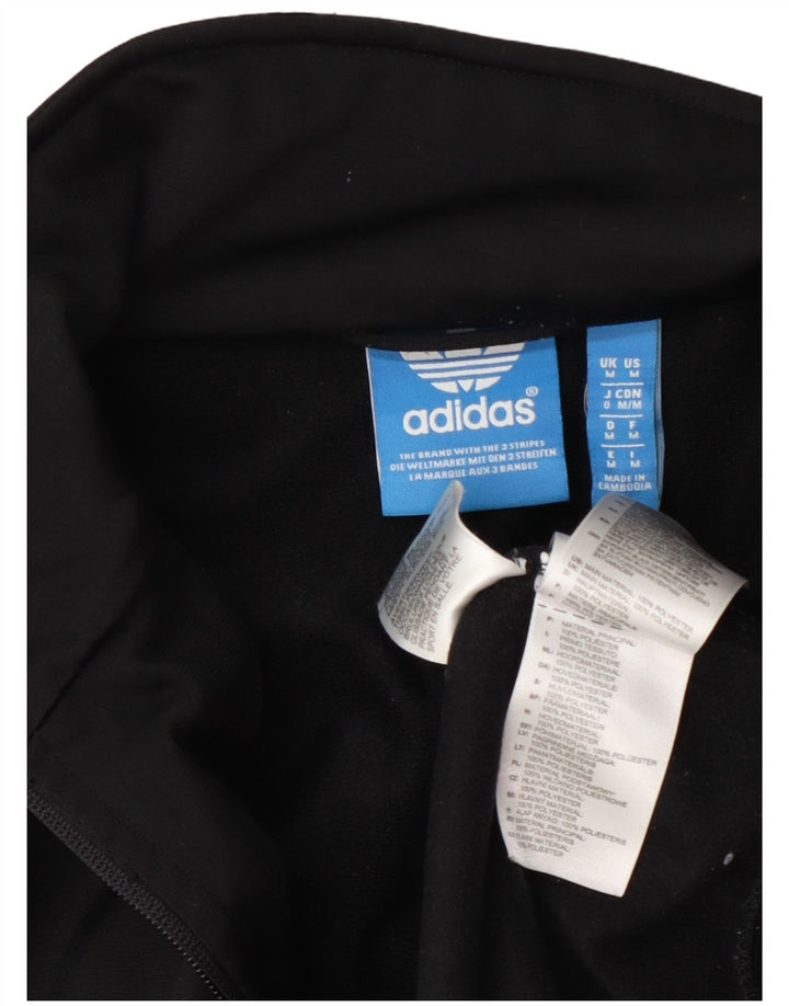 Adidas muška gornja jakna trenirke srednje crne boje od poliestera