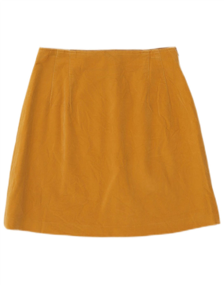 Vintage ženska mini suknja od velura W26 Mala žuta