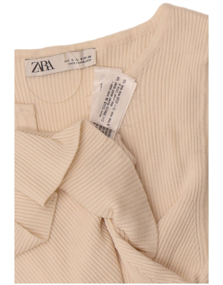 Zara ženski kardigan gornji dio UK 8 Small off white viskoza