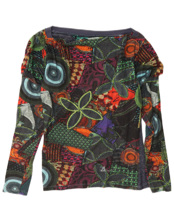 Desigual ženska majica širokog kroja dugih rukava UK 6 XS Višebojna