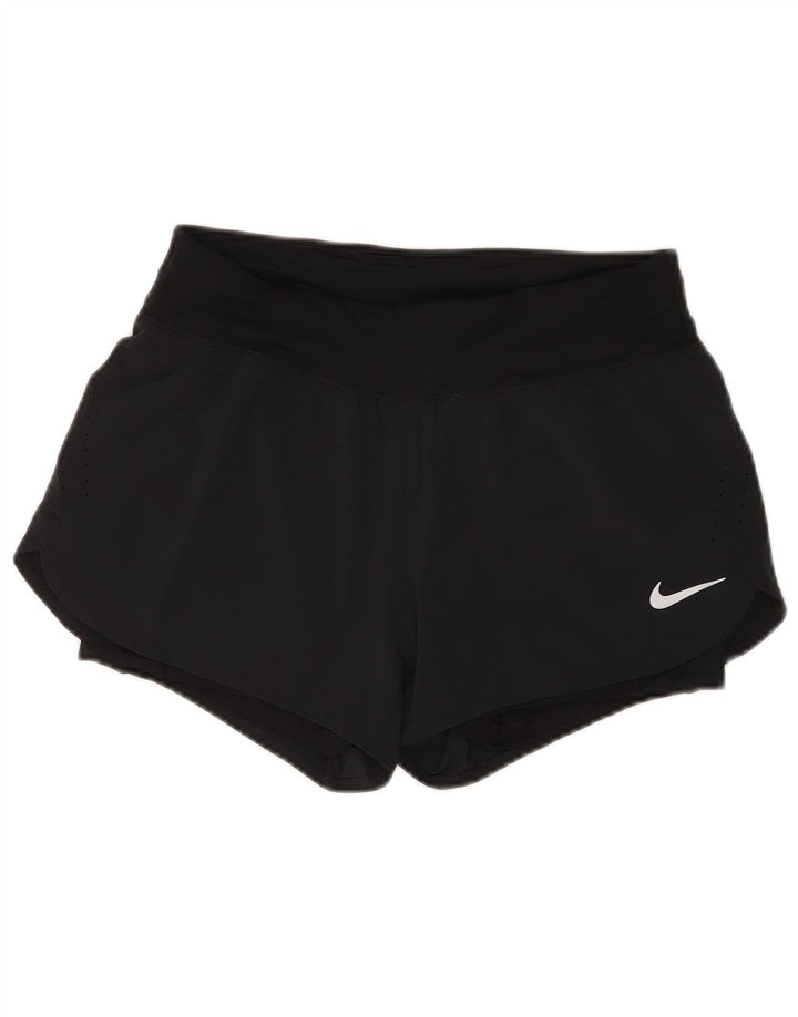 Nike Ženske Dri Fit Sportske kratke hlače UK 12 Medium tamnoplavi poliester