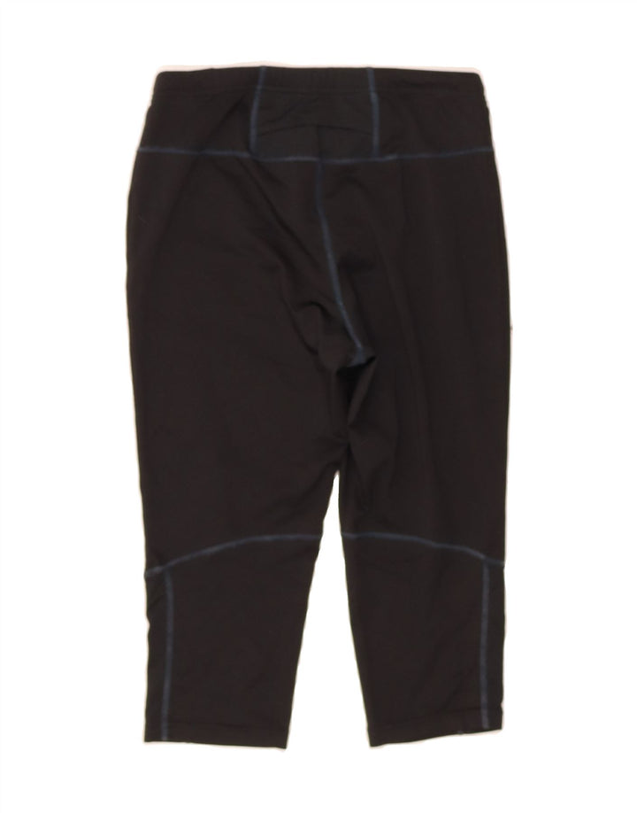 NEW BALANCE Womens Capri Leggings UK 10 Small Black Vintage New Balance and Second-Hand New Balance from Messina Hembry 