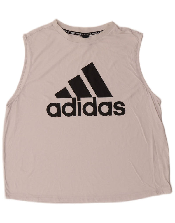 ADIDAS muški grafički prsluk Veliki bijeli sportski