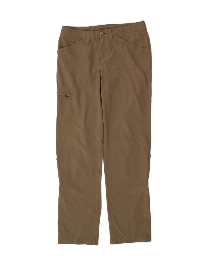 EDDIE BAUER Womens Straight Cargo Trousers US 2 XS W32 L32 Brown Polyester Vintage Eddie Bauer and Second-Hand Eddie Bauer from Messina Hembry 