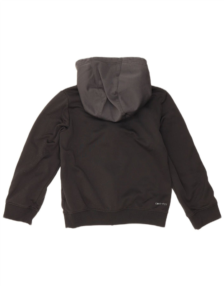 NIKE Boys Dri Fit Graphic majica s kapuljačom 8-9 Years Small Black Colourblock