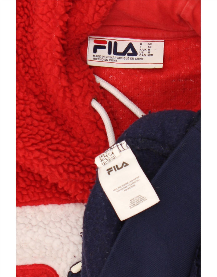 FILA muški džemper od flisa s kapuljačom, srednje raznobojne boje
