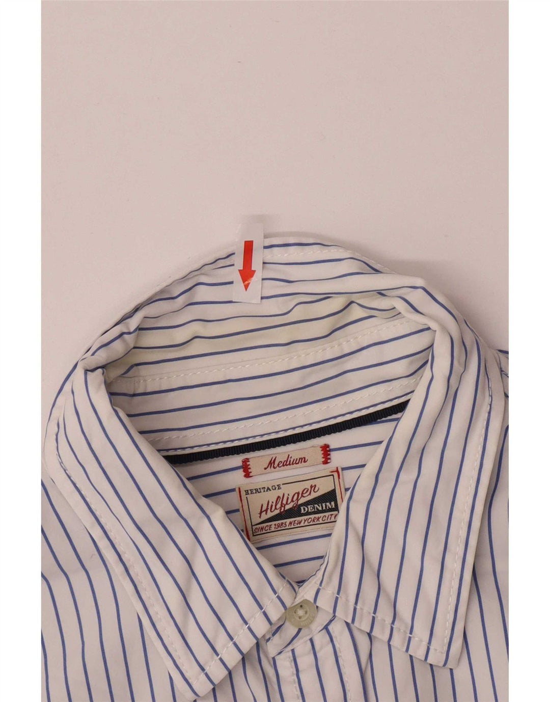 Tommy Hilfiger muška košulja standardnog kroja, pamuk na srednje plave pruge