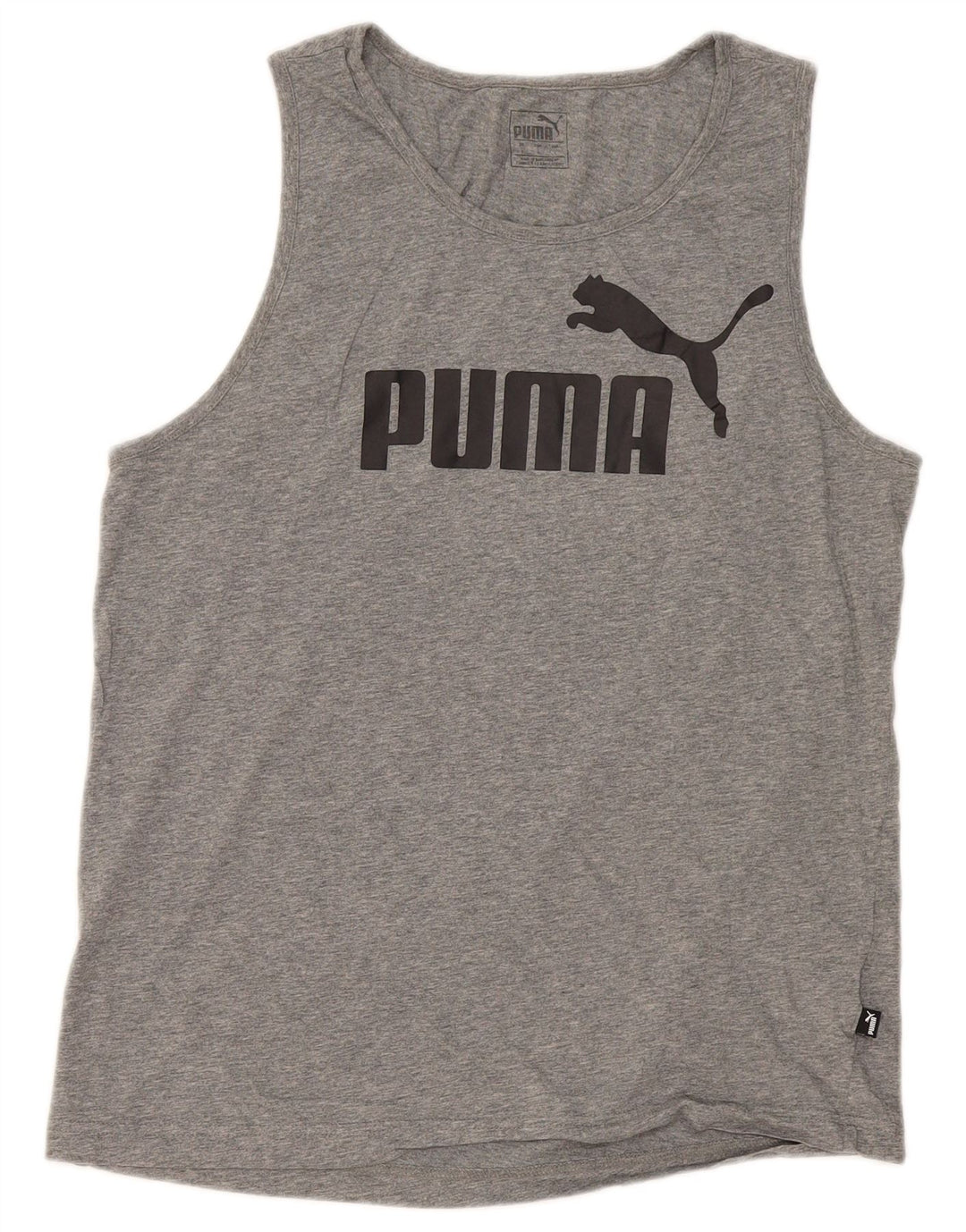 Puma muški grafički prsluk veliki sivi pamuk