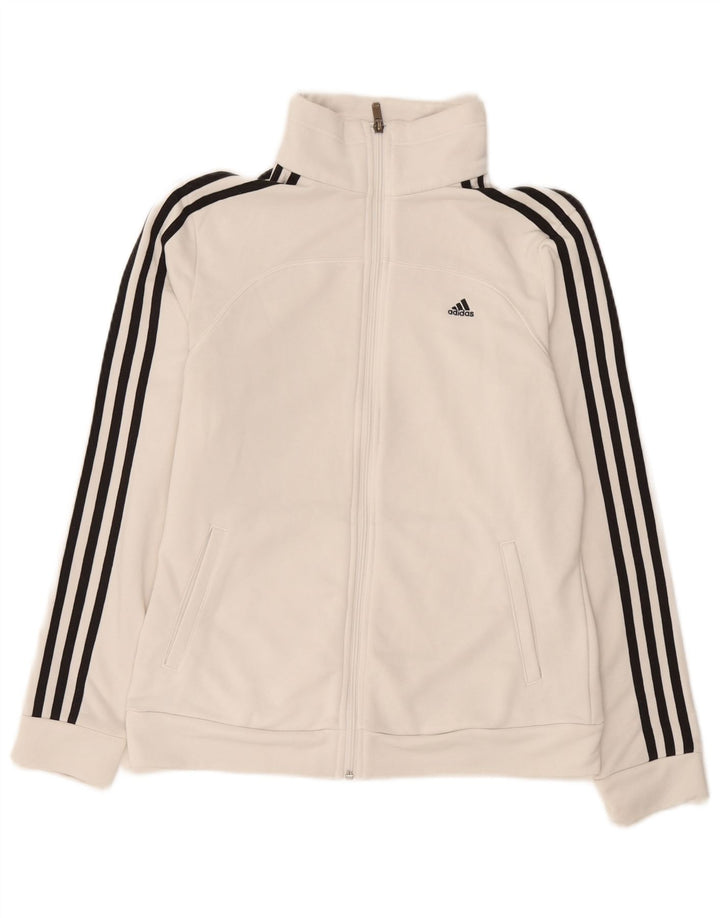 Adidas ženska trenirka Climalite gornja jakna UK 12/14 Srednje bijela