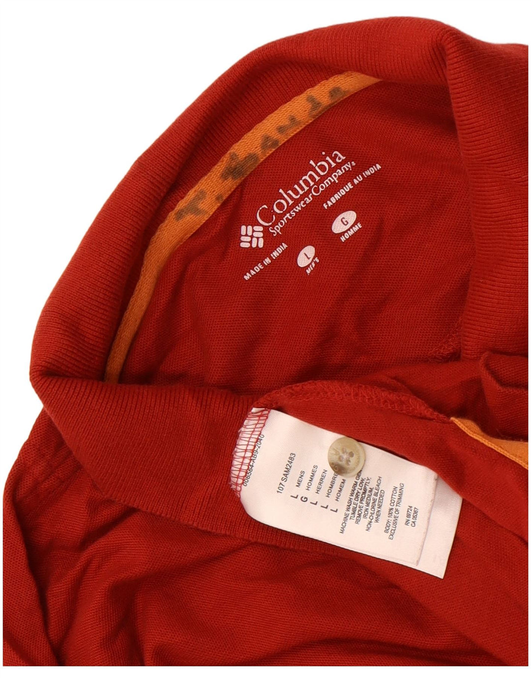 Columbia muška polo majica velika crvena pamuk