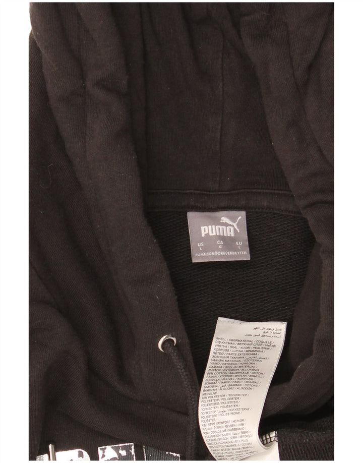 PUMA Ženska majica s kapuljačom s kapuljačom UK 16 Veliki crni pamuk