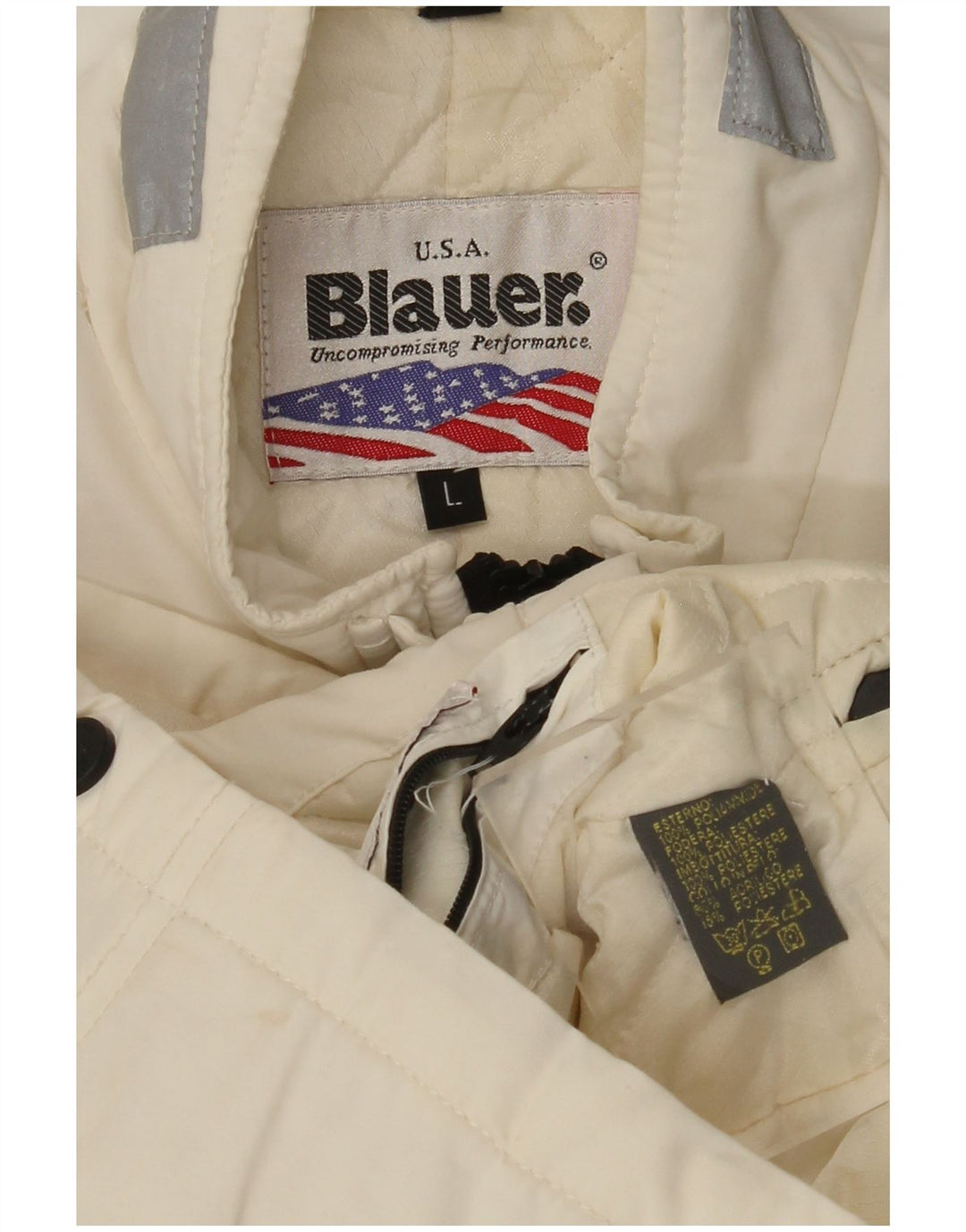 BLAUER Ženska vojna jakna UK 14 Large Off White Polyamide