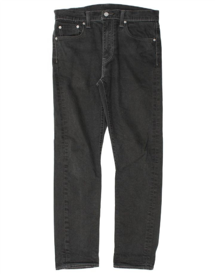 LEVI'S muške 522 ravne traperice W30 L28 crni pamuk