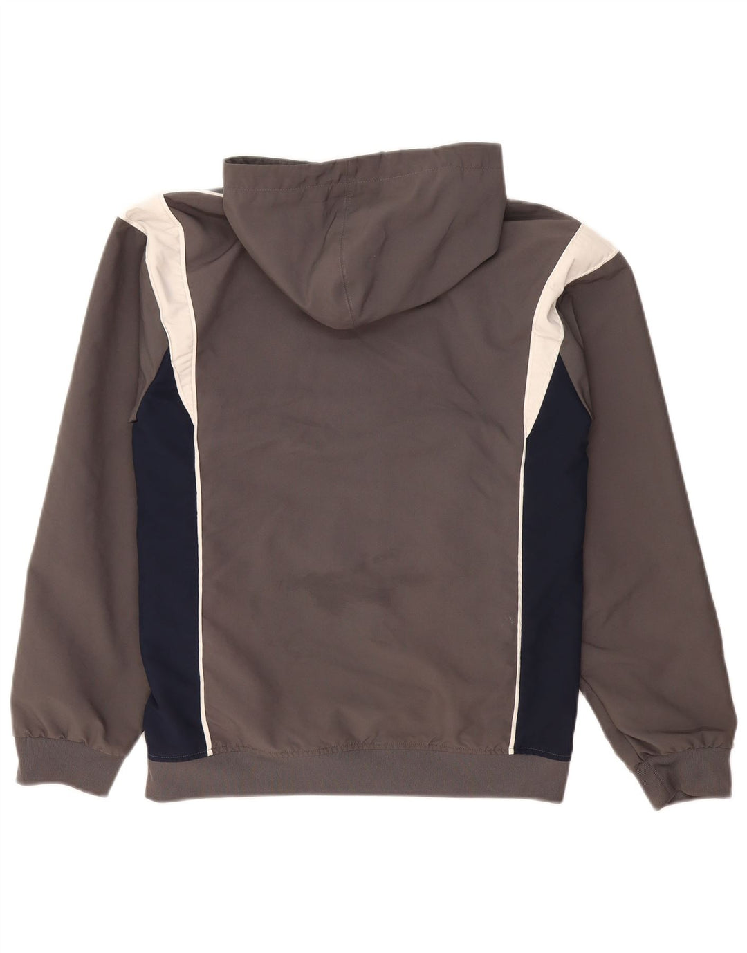 Adidas muška anorak jakna s kapuljačom UK 36 mala siva poliester u boji