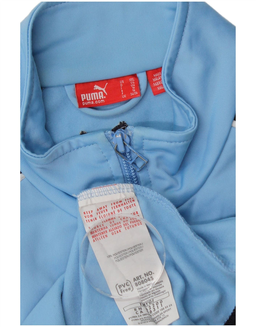 Puma Boys Gornja jakna trenirke 15-16 godina plava poliesterska boja