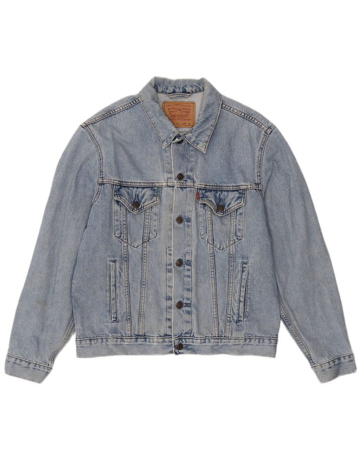 Levi's muška 70503 traper jakna UK 38 srednje plavi pamuk