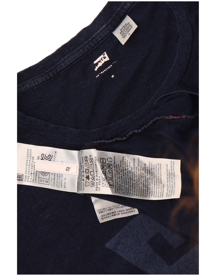 Levi's muška majica kratkih rukava s grafičkim motivima, srednje tamnoplavi pamuk