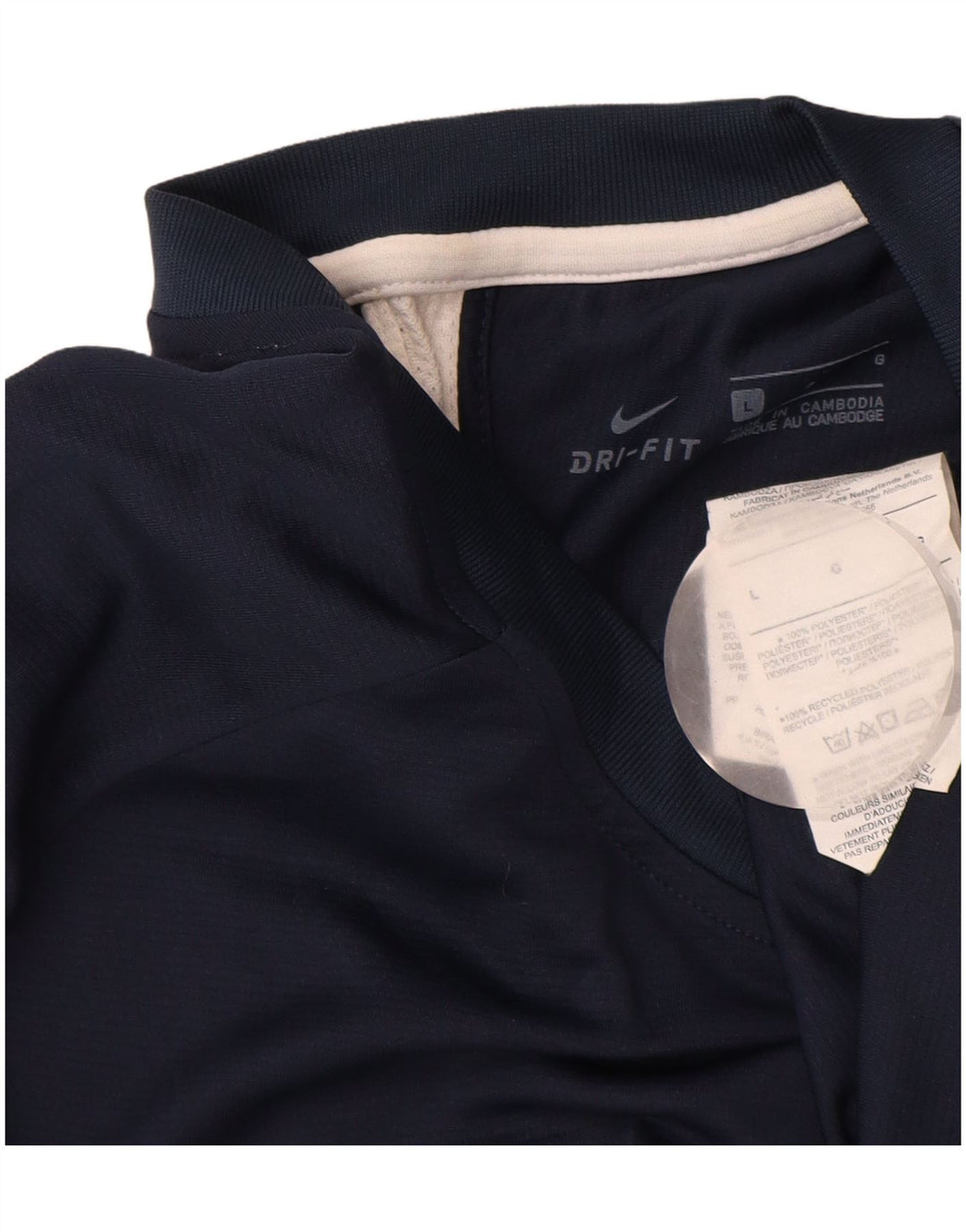 NIKE muška Dri Fit majica kratkih rukava velika tamnoplava poliesterska boja