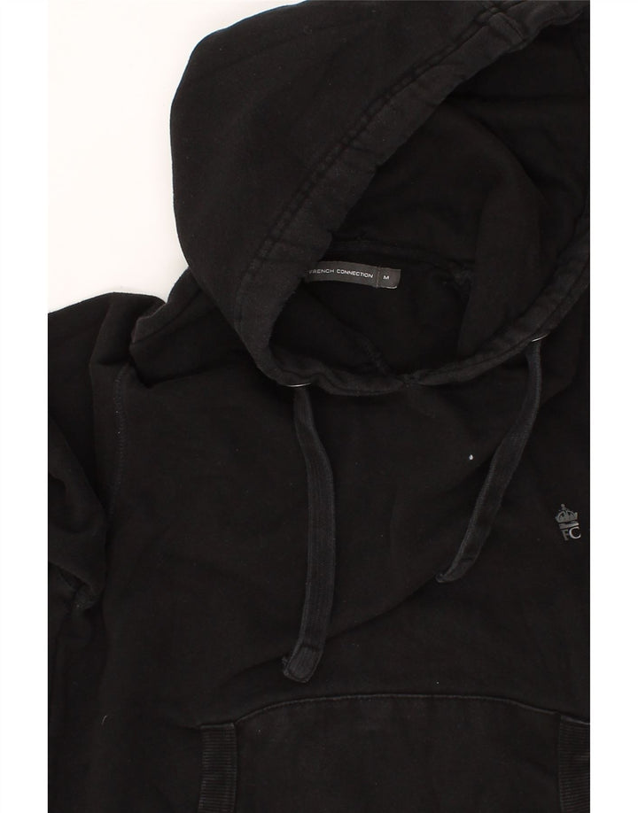 FRENCH CONNECTION Mens Hoodie Jumper Medium Black Cotton Vintage French Connection and Second-Hand French Connection from Messina Hembry 