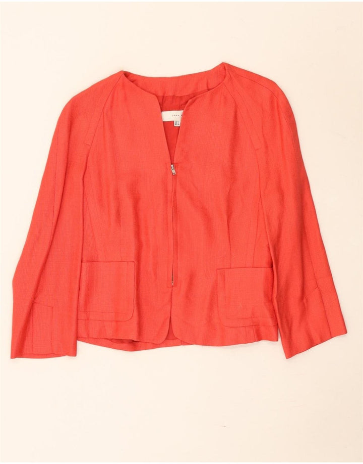 Zara ženska bolero jakna 3/4 rukava EU 40 srednje crvene rajone