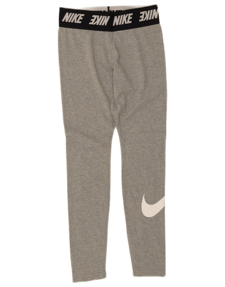 Nike ženske grafičke tajice UK 10 pamuk srednje sive boje