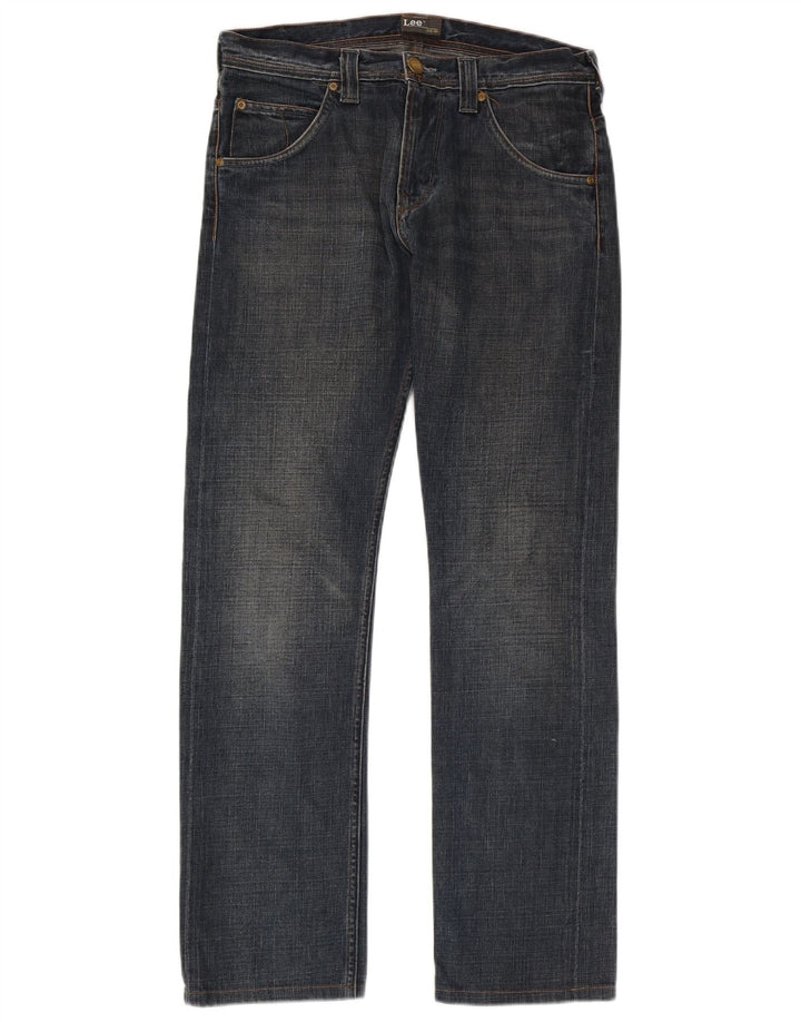 Lee Mens Zed Straight Jeans W31 L34 Plavi pamuk