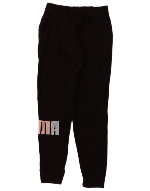 PUMA Girls Graphic Trenirka hlače Joggers 15-16 Years XL Black
