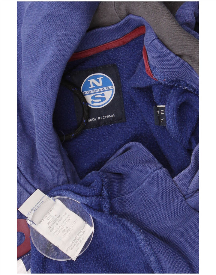 NORTH SAILS Veliki muški majica s kapuljačom s grafičkim motivima, tamnoplavi pamuk