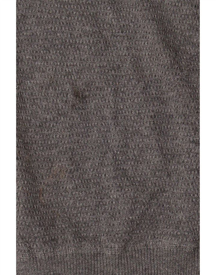 Massimo Dutti muški kardigan pulover s patentnim zatvaračem XL sivi