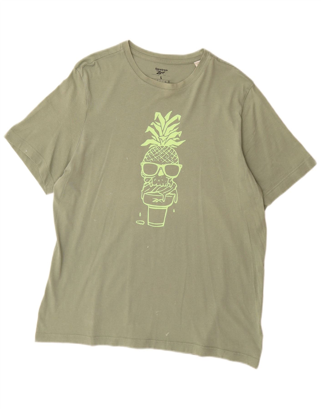 Reebok muška majica s grafičkim motivima, veliki zeleni pamuk