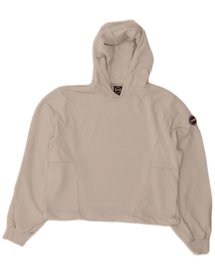 COLMAR Ženska skraćena majica s kapuljačom UK 6 XS, bijeli pamuk