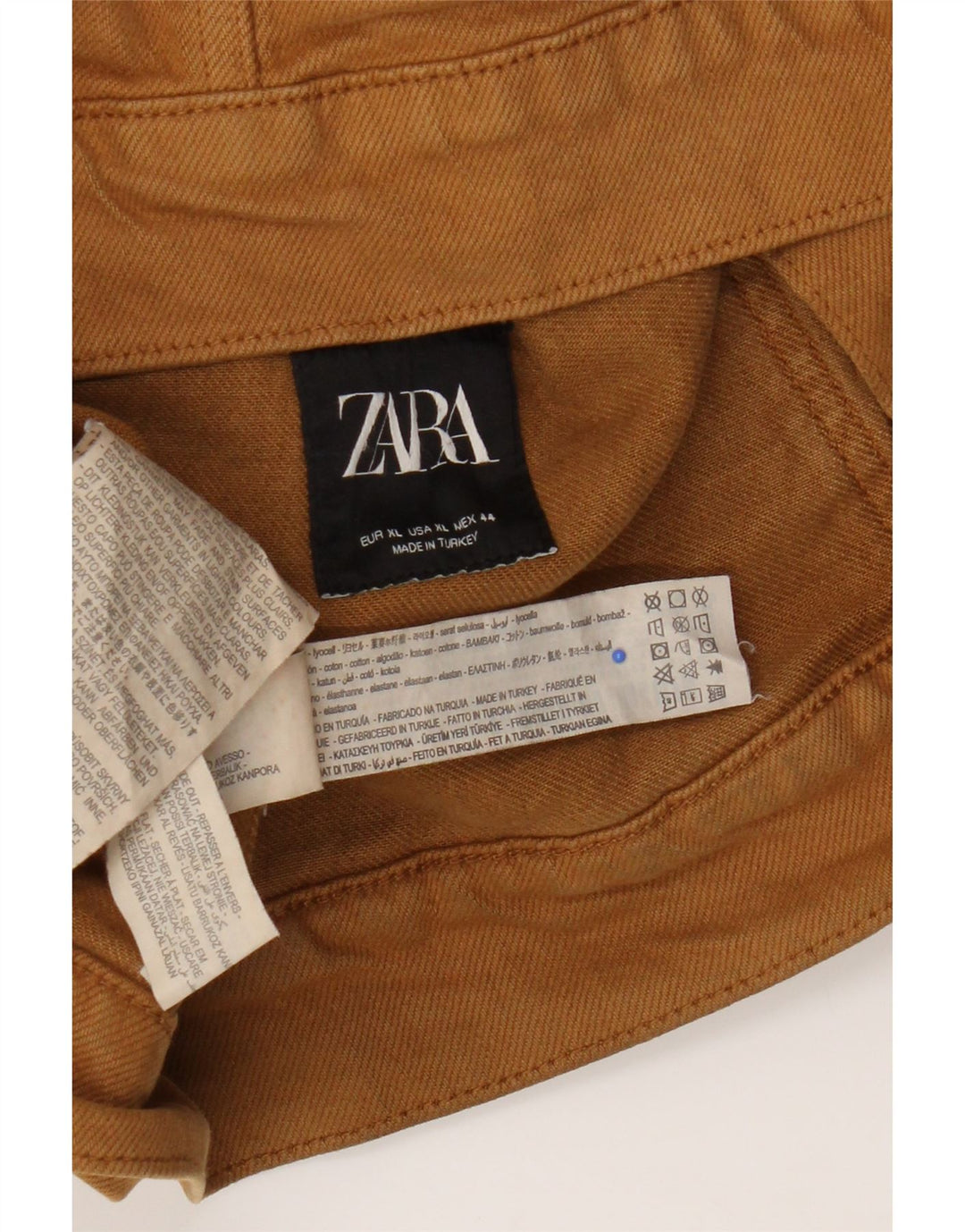 Zara muška traper jakna UK 42 XL smeđa liocel