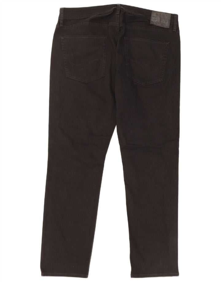 JACK & JONES Muške uske traperice Tim W36 L32 crni pamuk