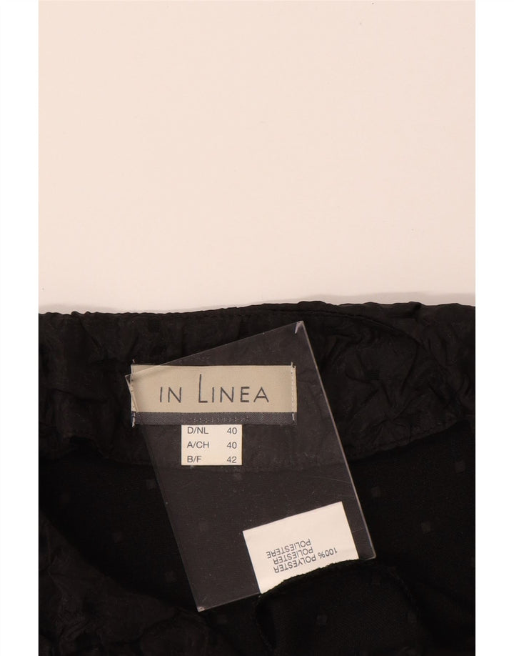 LINEA Womens Blazer Jacket EU 40 Medium Black Polyester Vintage Linea and Second-Hand Linea from Messina Hembry 