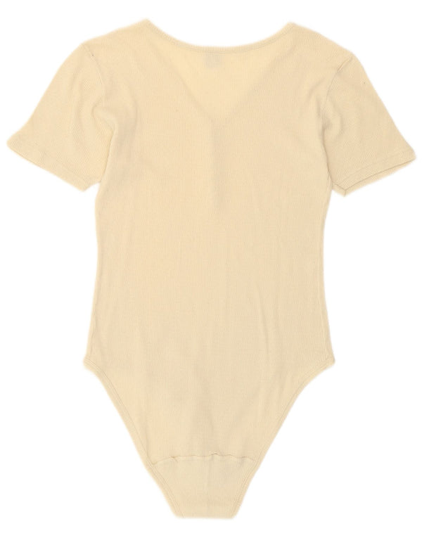 Vintage ženski bodi UK 8 Small Off White