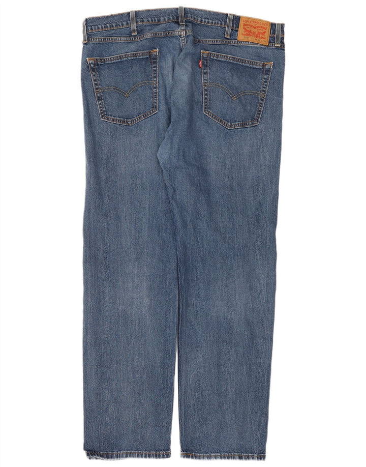 Levi's muške 505 ravne traperice W40 L32 plavi pamuk