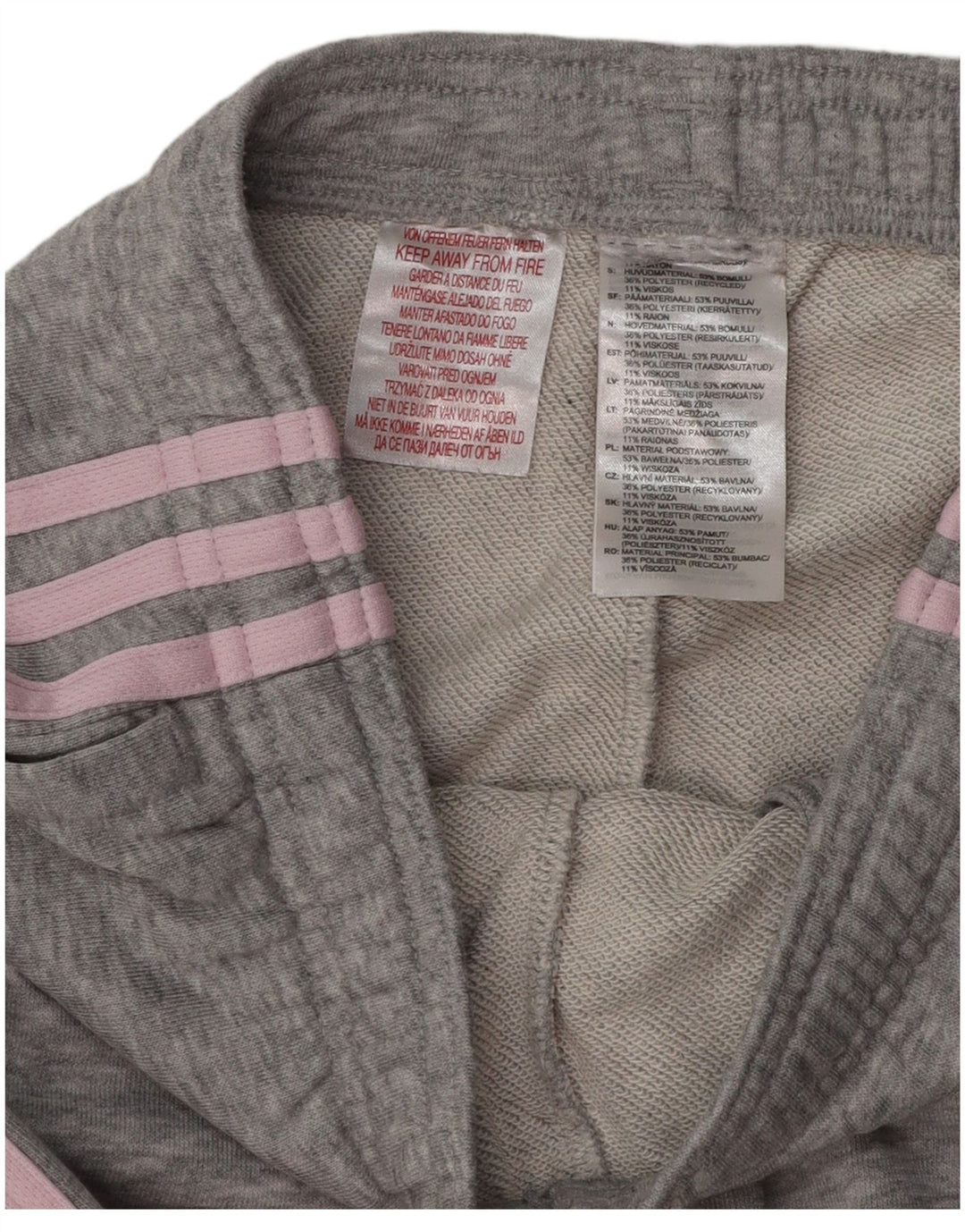 ADIDAS Ženska trenirka Hlače Joggers UK 8 Mali sivi pamuk