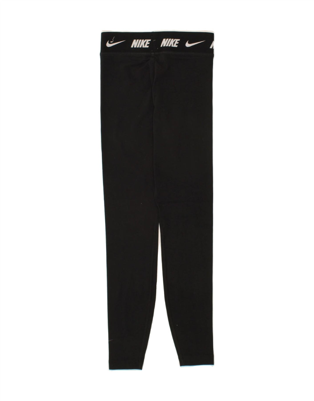 NIKE Womens Graphic Leggings UK 4 XS Black Vintage Nike and Second-Hand Nike from Messina Hembry 