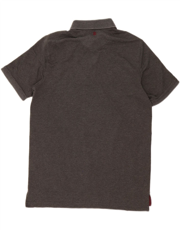 IZOD Mens Polo Shirt Medium Grey Cotton Vintage Izod and Second-Hand Izod from Messina Hembry 