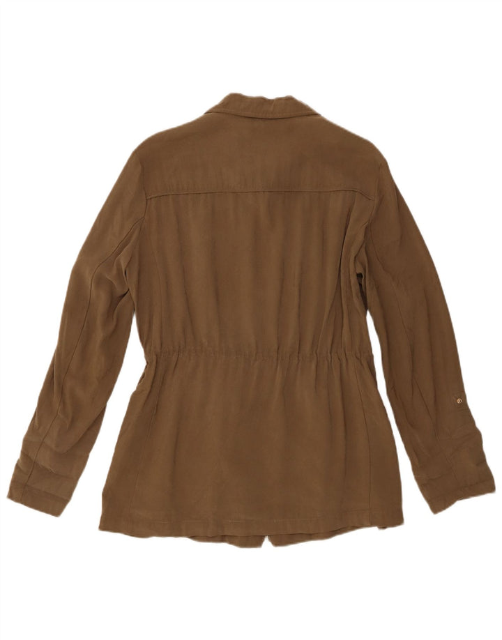 Zara ženska bomber jakna UK 14 Srednja kaki viskoza